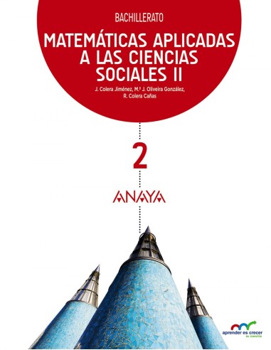 Matematicas II 2ºbach sociales aprender crecer 2016